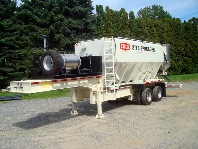Soil Stabilization, PullType Cement Spreaders, Stoltz