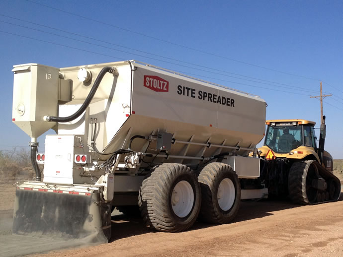 Soil Stabilization, PullType Cement Spreaders, Stoltz