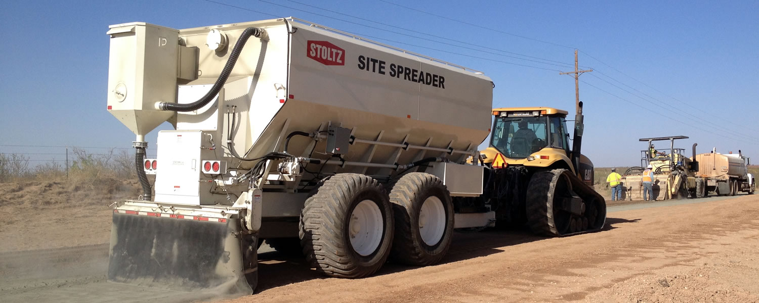 Stoltz Soil Stabilization Spreaders, Construction Equipment